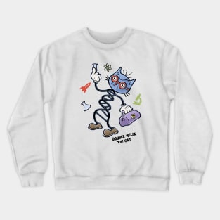 Double Helix the Cat Crewneck Sweatshirt